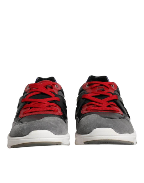 Dolce & Gabbana Multicolor Leather Suede Low Top Sneakers Shoes - Hilstor