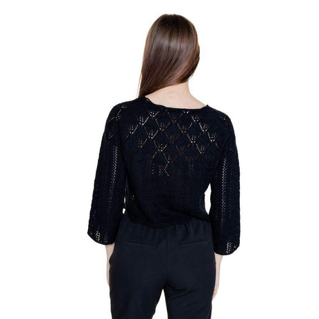 Vero Moda Black Cotton Tops & T-Shirt - Hilstor