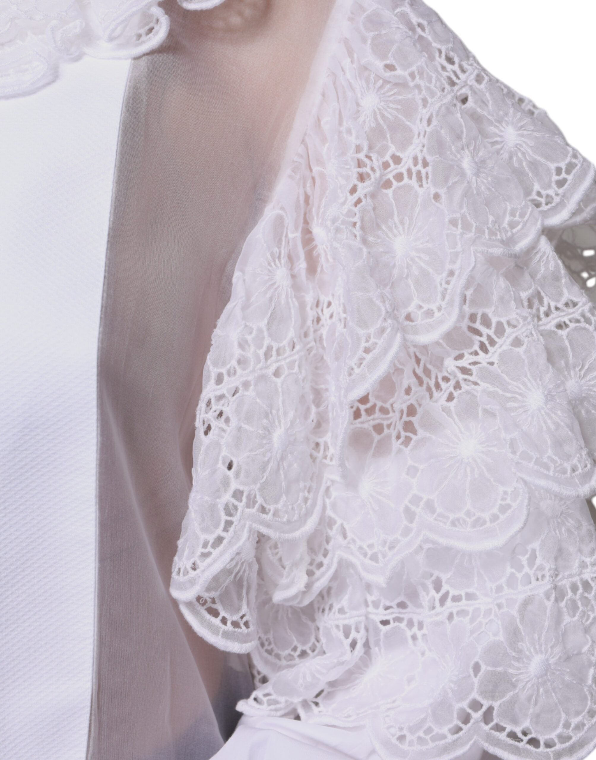 Dolce &amp; Gabbana White Bomuld Poplin Skjorte Bluse Top