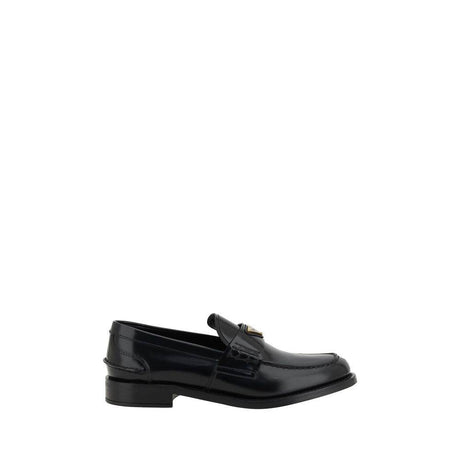 Prada Logo Loafers - Hilstor