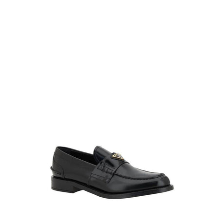 Prada Logo Loafers - Hilstor