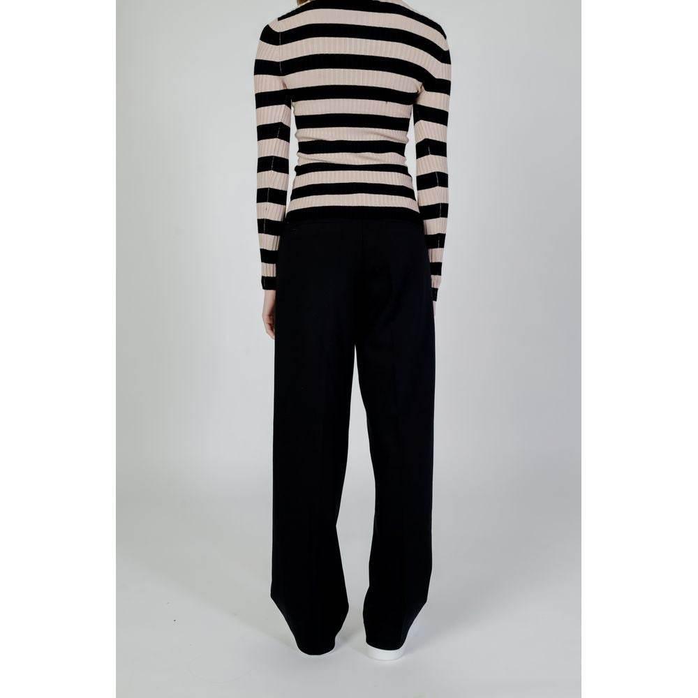 Street One Black Viscose Pant - Hilstor