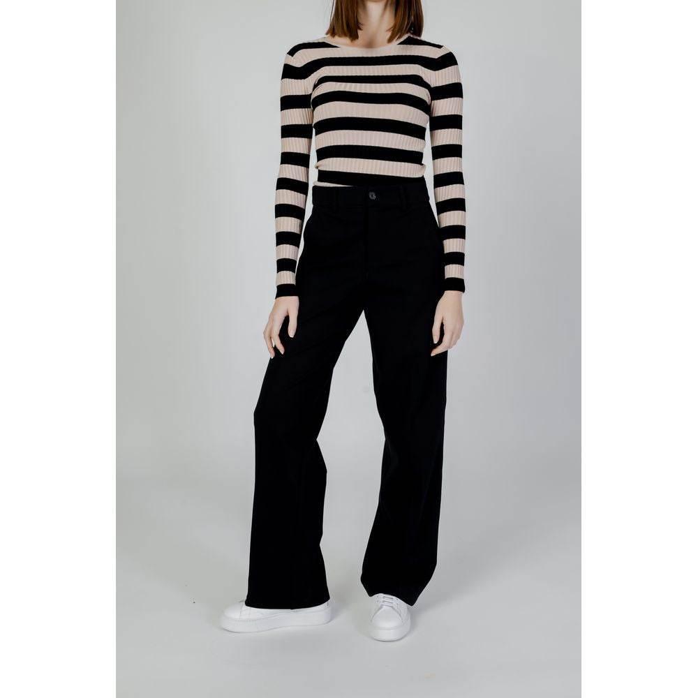 Street One Black Viscose Pant - Hilstor