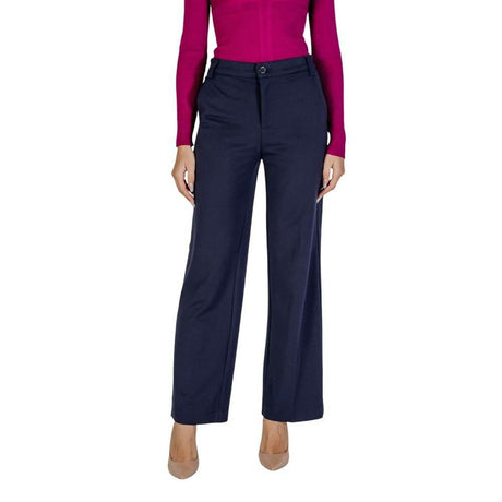 Street One Blue Viscose Pant - Hilstor
