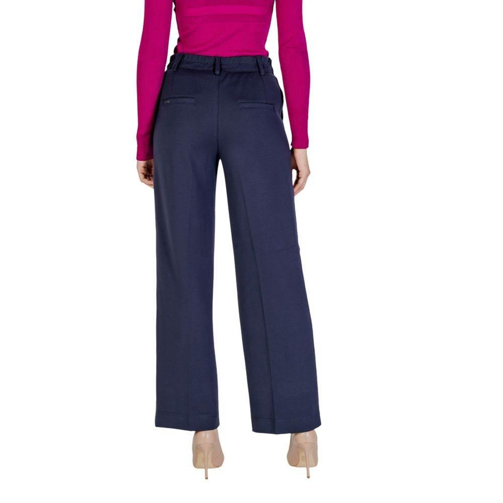 Street One Blue Viscose Pant - Hilstor