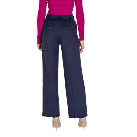 Street One Blue Viscose Pant - Hilstor