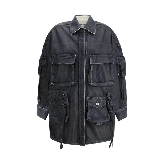 The Attico Fern Denim Jacket - Hilstor