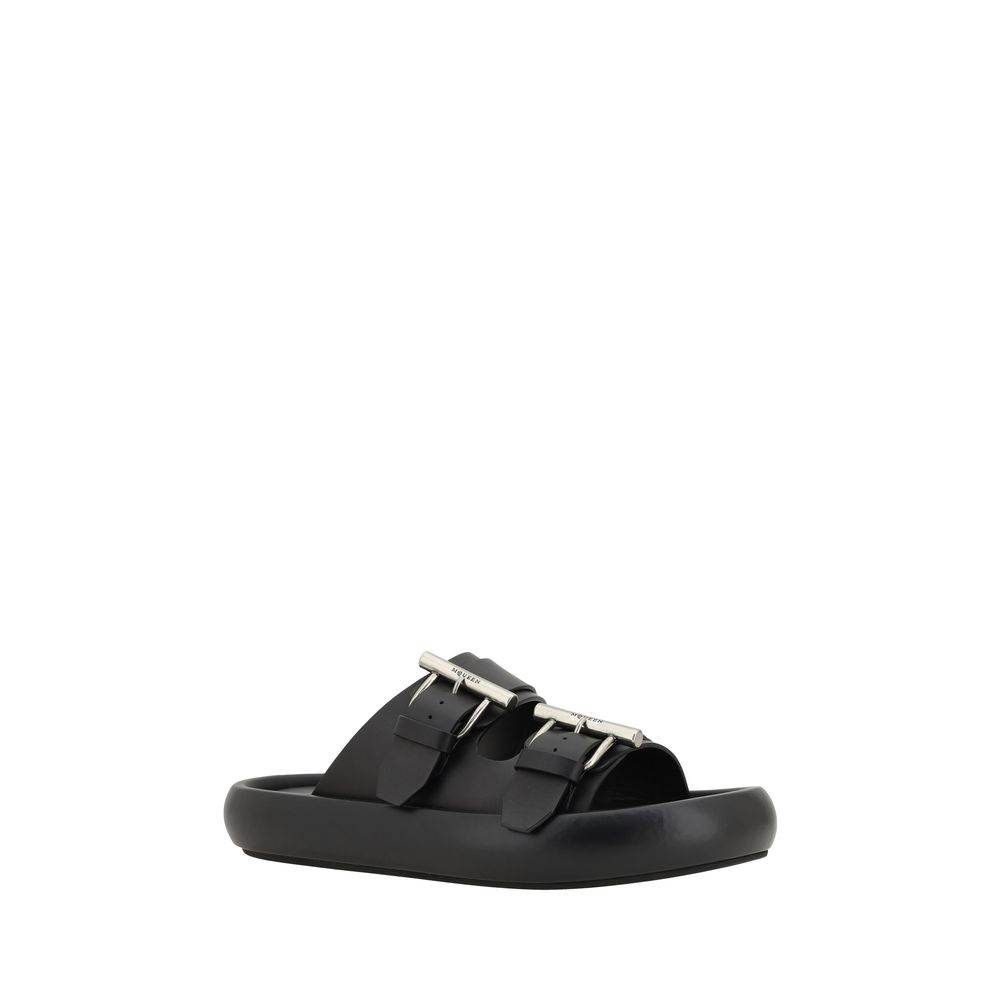 Alexander McQueen Leather Sandals - Hilstor