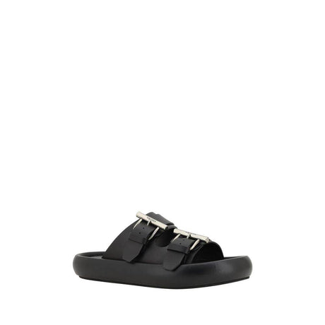 Alexander McQueen Leather Sandals - Hilstor