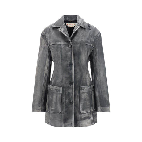 Marni Leather Jacket - Hilstor