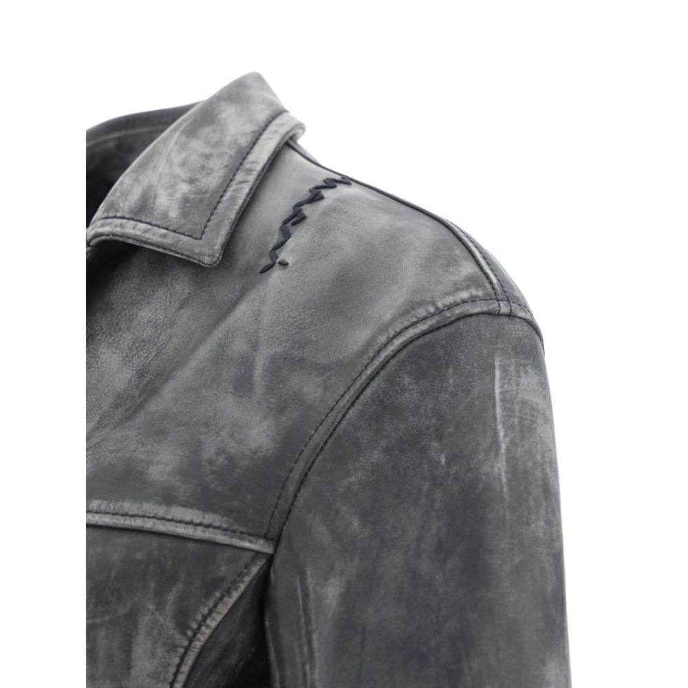 Marni Leather Jacket - Hilstor