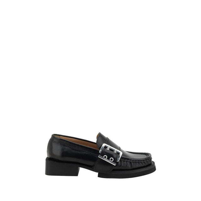 Ganni Feminine Buckle Loafers - Hilstor