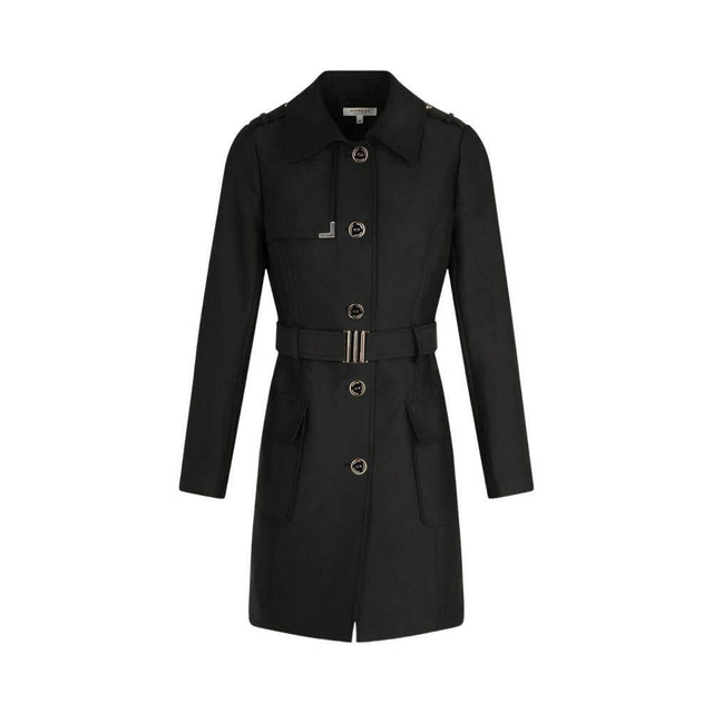 Morgan De Toi Black Polyester Jackets & Coat - Hilstor