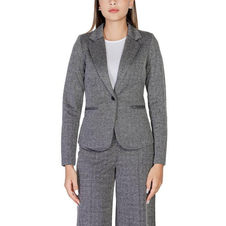 ICHI Black Polyester Suits & Blazer - Hilstor
