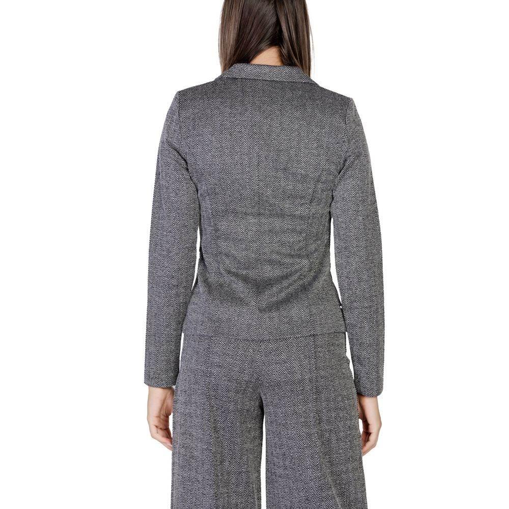 ICHI Black Polyester Suits & Blazer - Hilstor