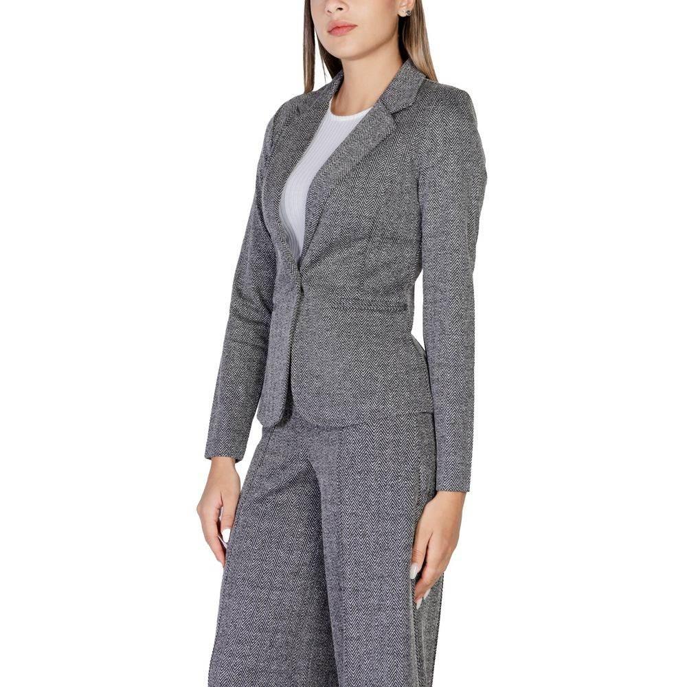 ICHI Black Polyester Suits & Blazer - Hilstor