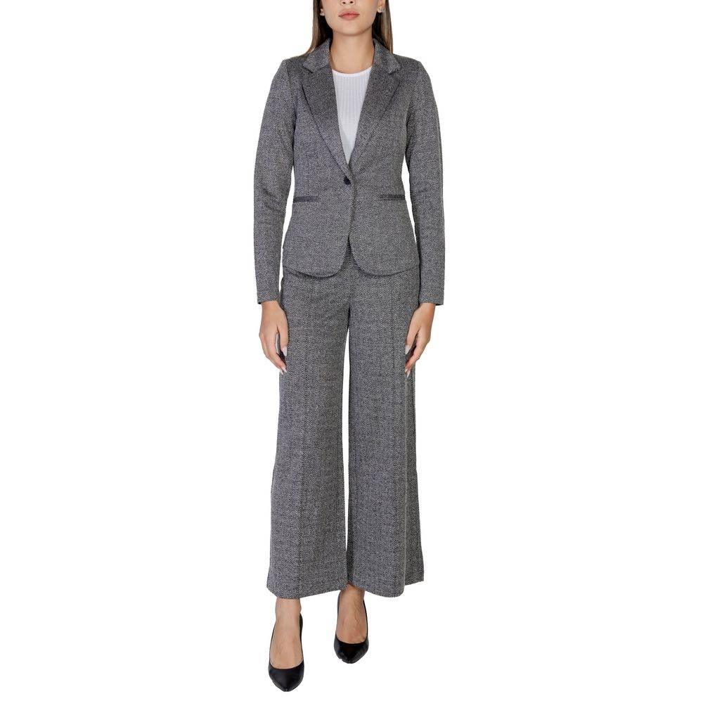 ICHI Black Polyester Suits & Blazer - Hilstor