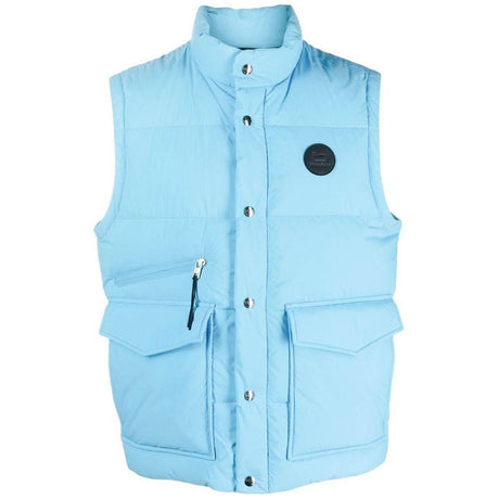 Woolrich Light Blue Polyester Vest - Hilstor