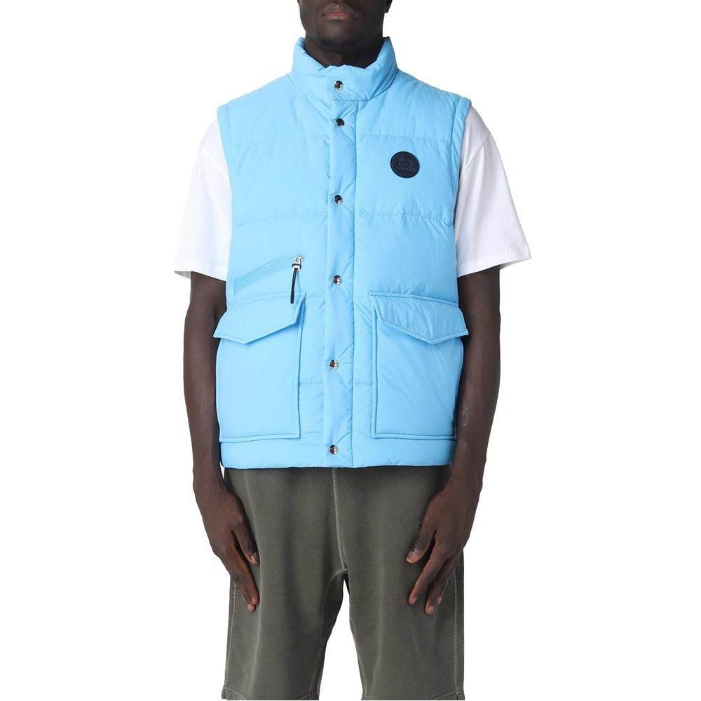 Woolrich Blue Polyester Men Vest - Hilstor