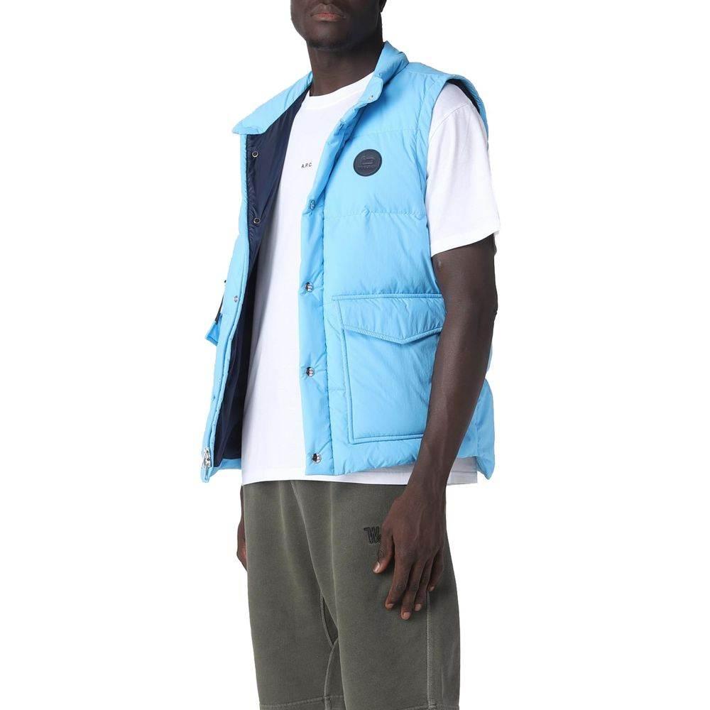 Woolrich Blue Polyester Men Vest - Hilstor