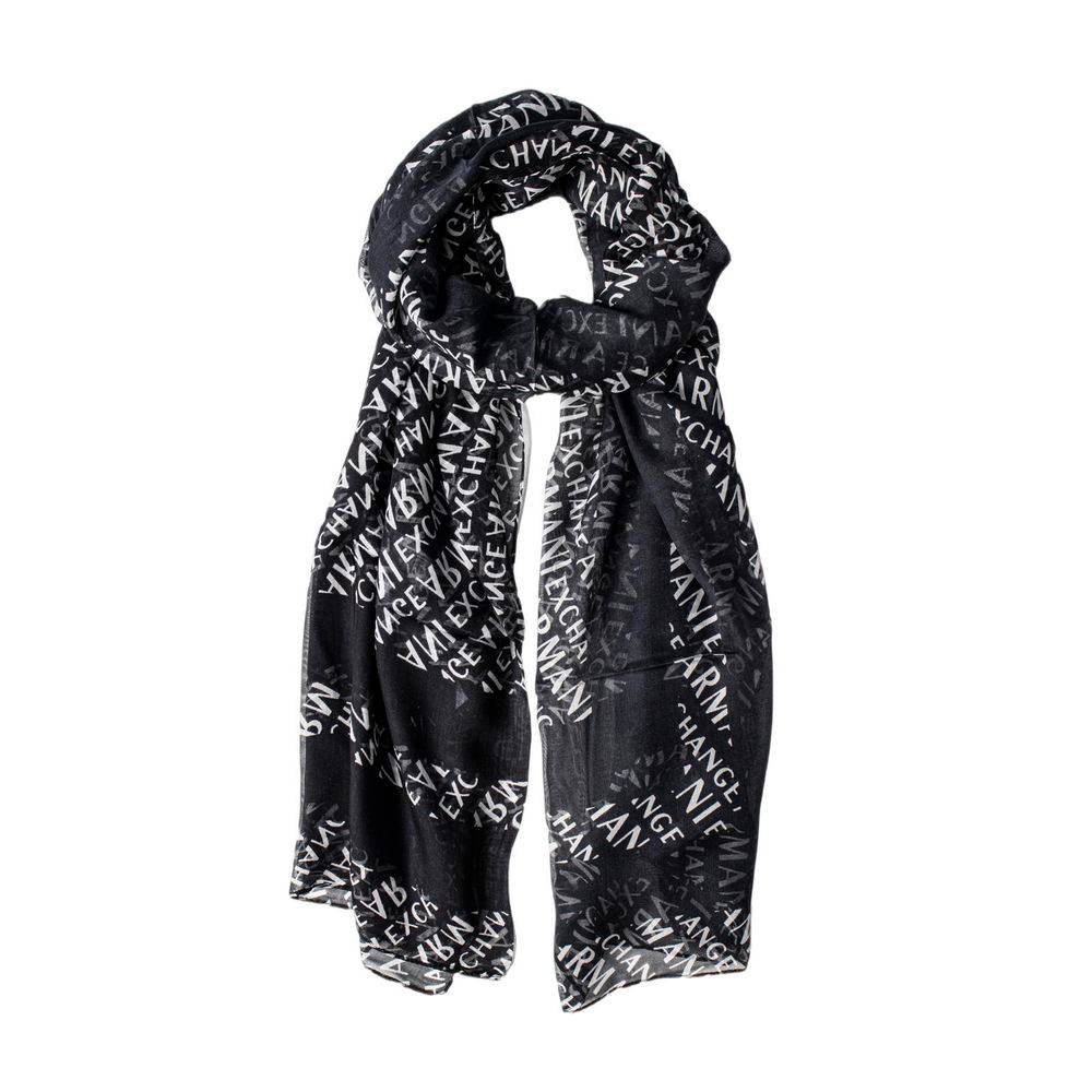 Armani Exchange Black Modal Scarf - Hilstor
