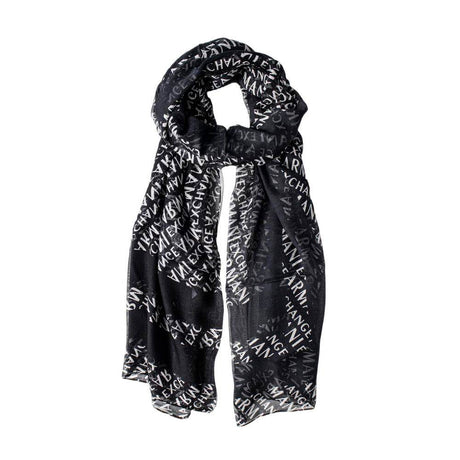 Armani Exchange Black Modal Scarf - Hilstor