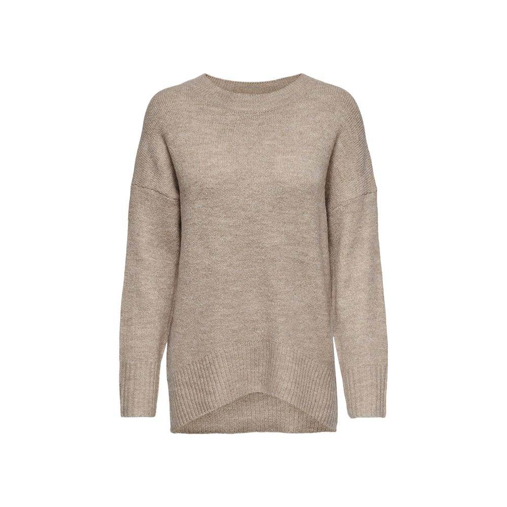Only Beige Acrylic Sweater - Hilstor