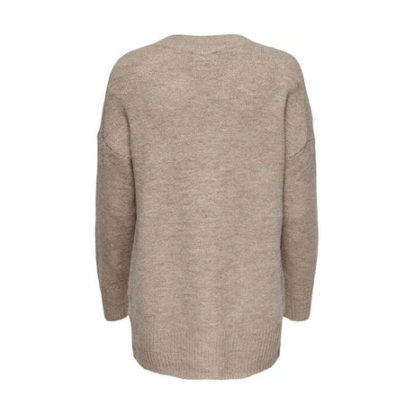 Only Beige Acrylic Sweater - Hilstor