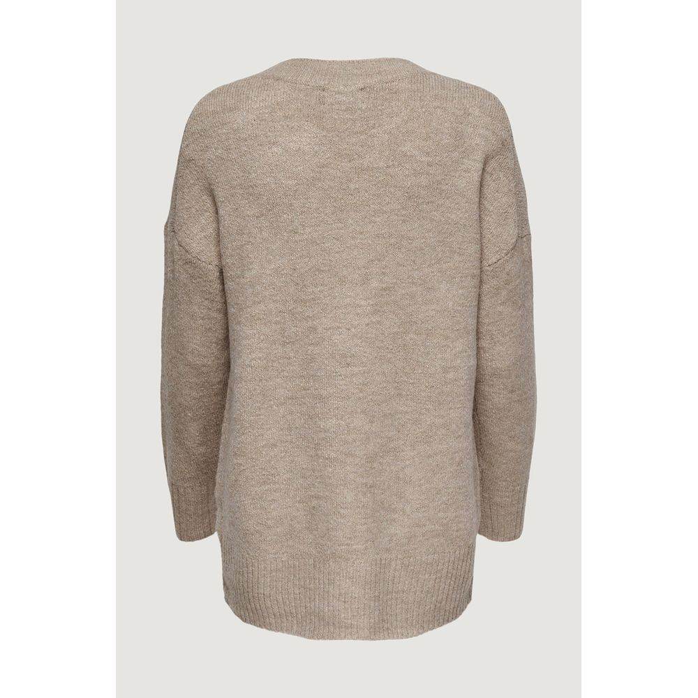 Only Beige Acrylic Sweater - Hilstor