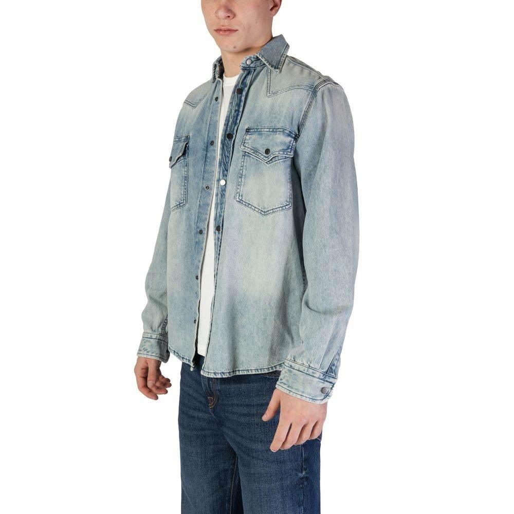 Hugo Boss Light Blue Cotton Shirt - Hilstor