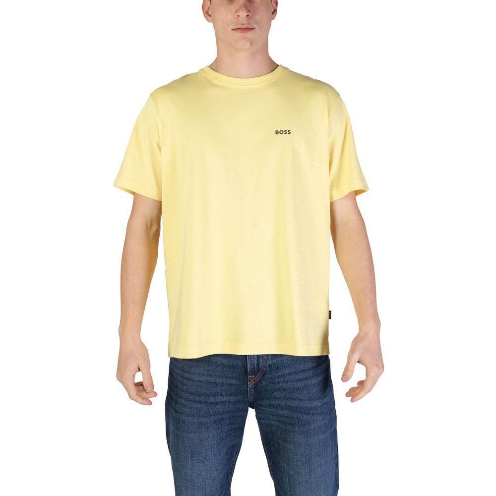 Hugo Boss Yellow Cotton T-Shirt - Hilstor
