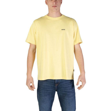 Hugo Boss Yellow Cotton T-Shirt - Hilstor