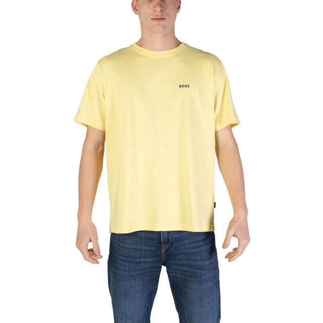 Hugo Boss Yellow Cotton T-Shirt - Hilstor