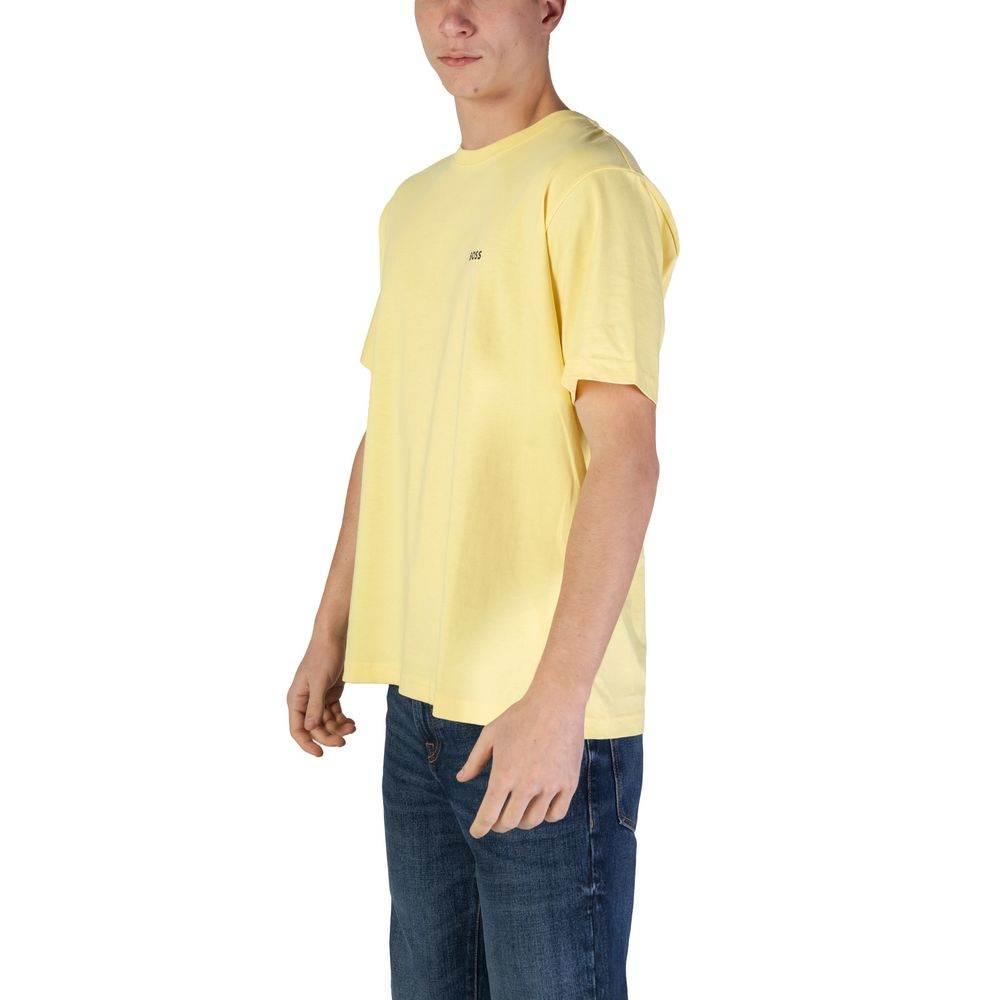 Hugo Boss Yellow Cotton T-Shirt - Hilstor