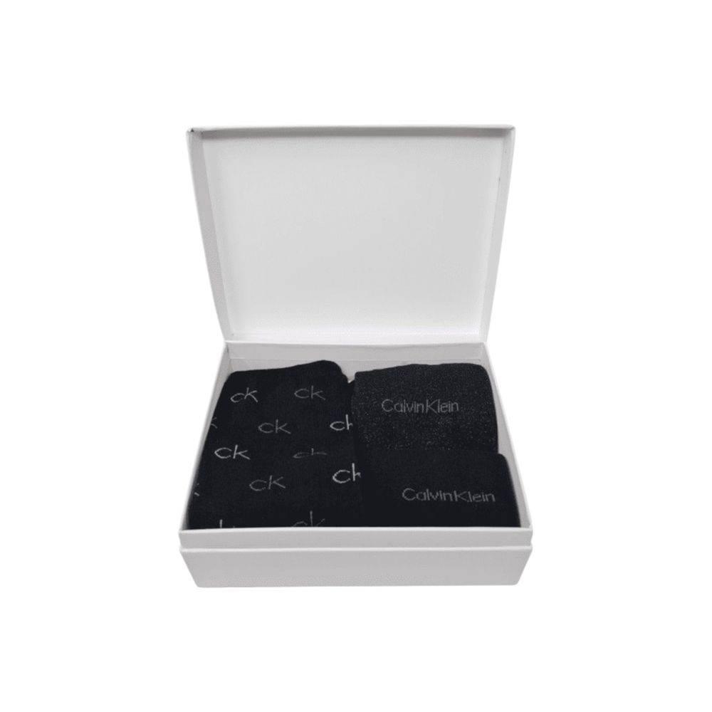 Calvin Klein Black Cotton Tights & Sock - Hilstor