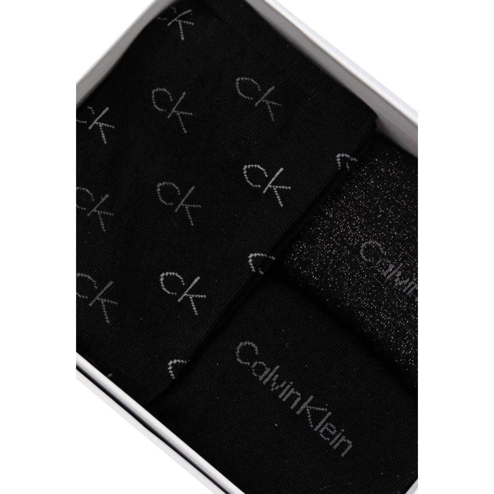 Calvin Klein Black Cotton Tights & Sock - Hilstor