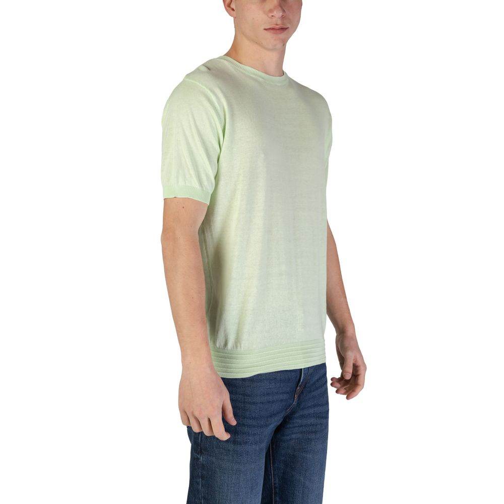 Hamaki-Ho Green Cotton T-Shirt - Hilstor