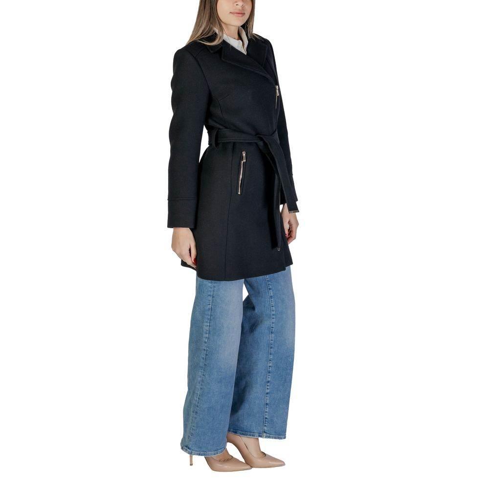 Morgan De Toi Black Wool Jackets & Coat - Hilstor
