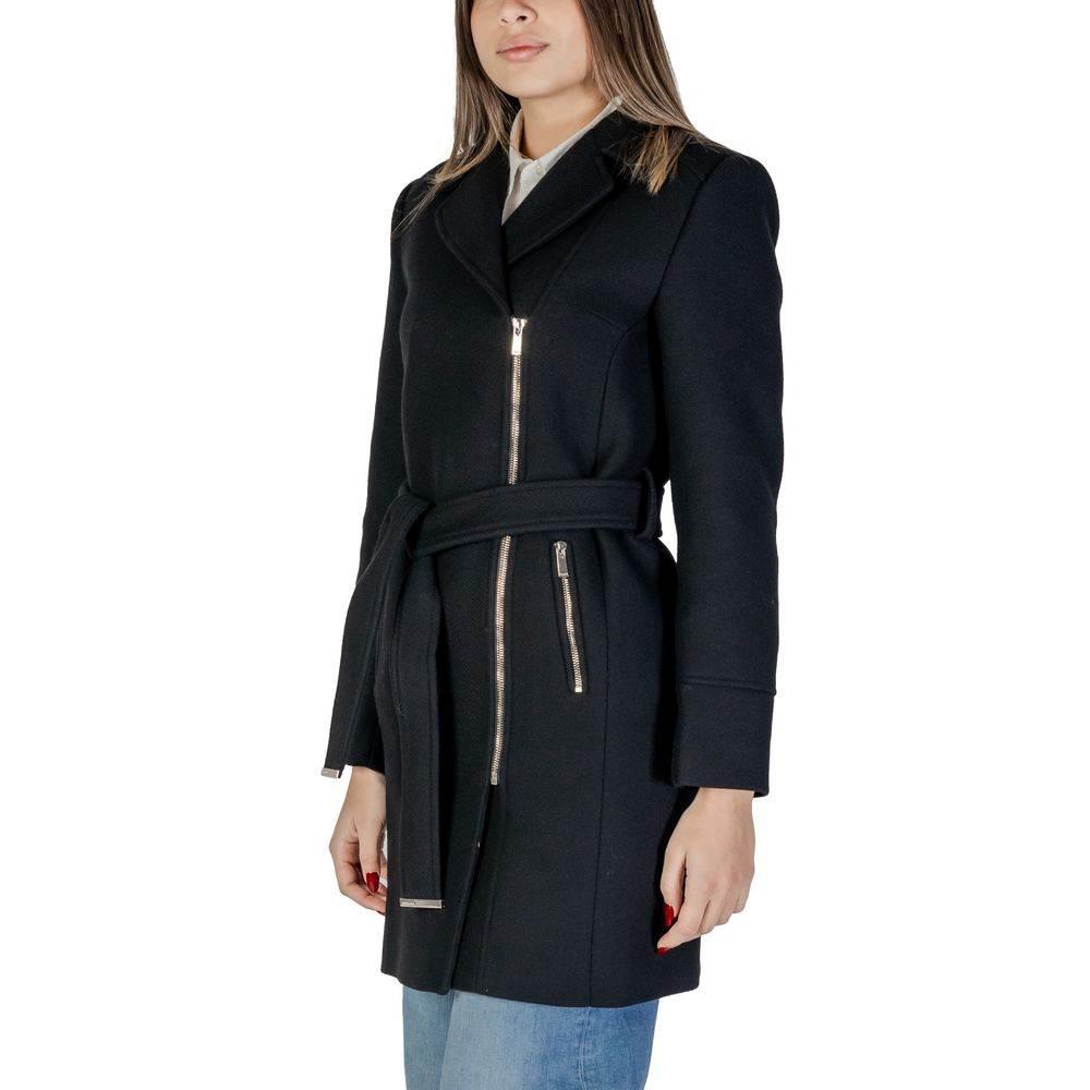 Morgan De Toi Black Wool Jackets & Coat - Hilstor