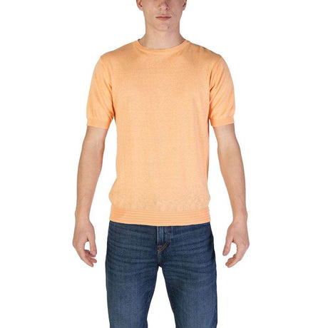 Hamaki-Ho Orange Cotton T-Shirt - Hilstor