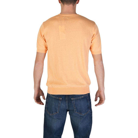 Hamaki-Ho Orange Cotton T-Shirt - Hilstor