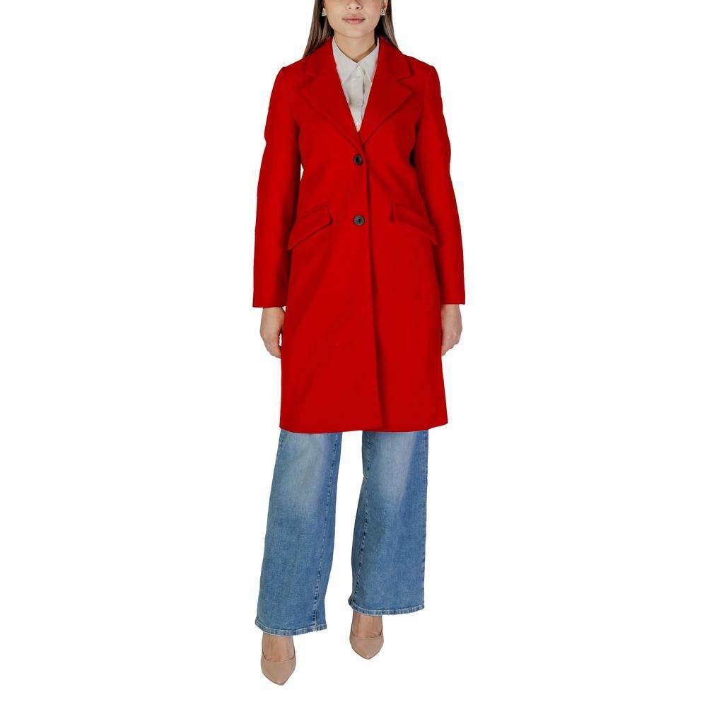 Vero Moda Red Polyester Jackets & Coat - Hilstor
