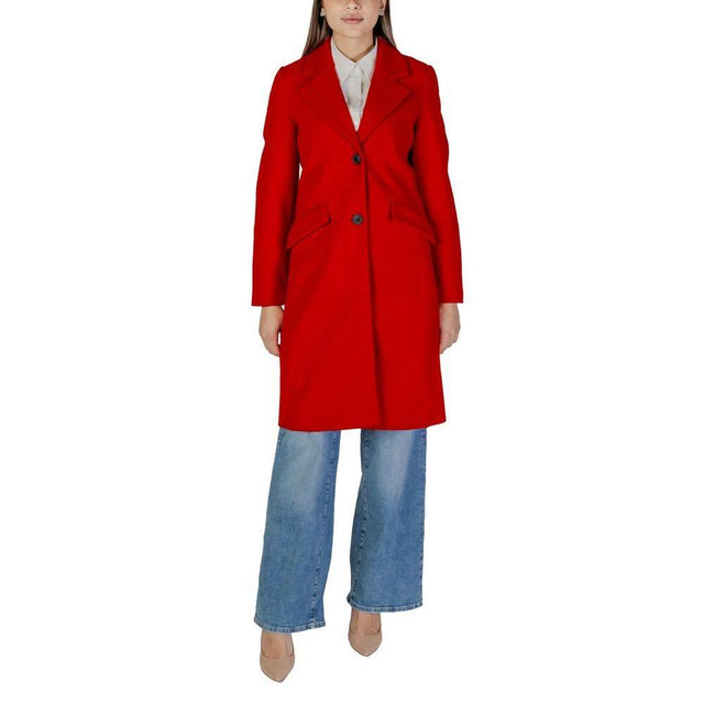 Vero Moda Red Polyester Jackets & Coat - Hilstor