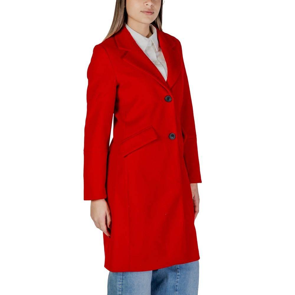 Vero Moda Red Polyester Jackets & Coat - Hilstor