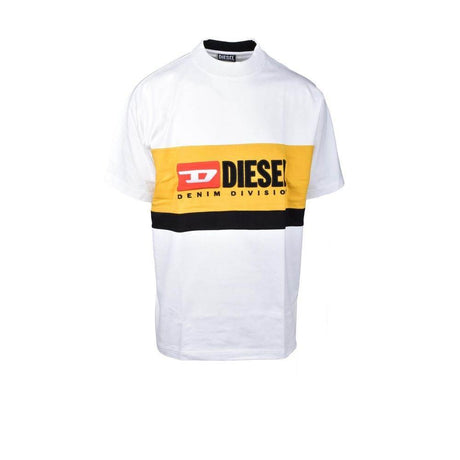 Diesel White Cotton Sweater - Hilstor