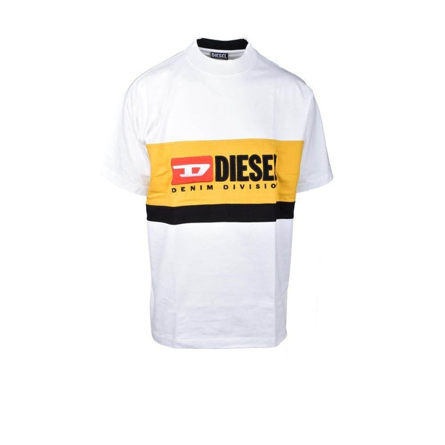 Diesel White Cotton Sweater - Hilstor