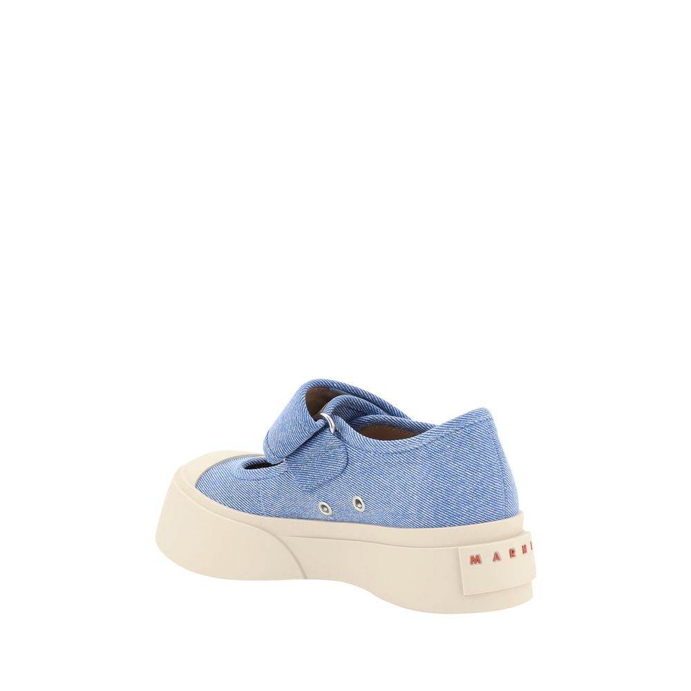 Marni Denim Mary Jane Sneakers - Hilstor