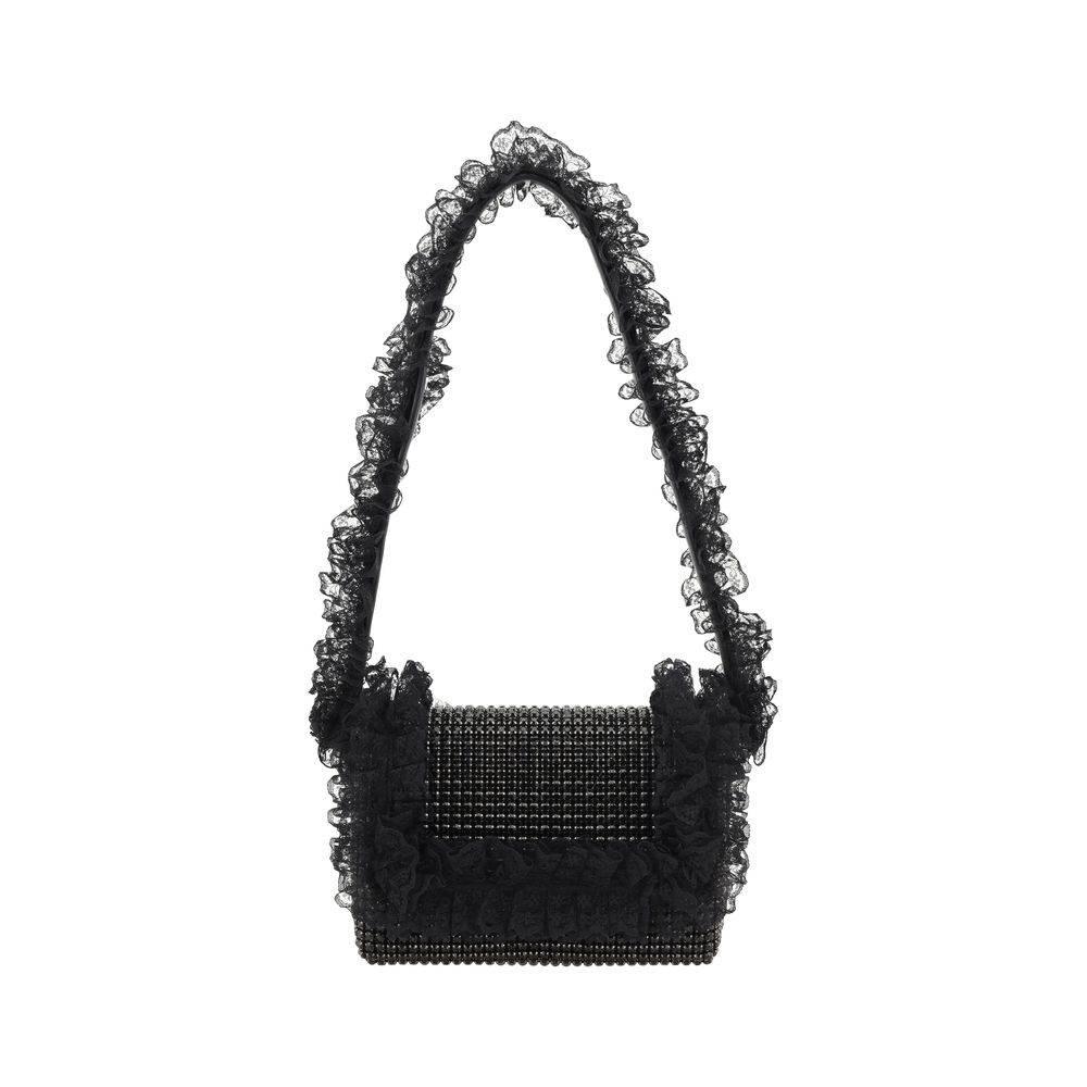 Self-Portrait Crystal Lace Shoulder Bag - Hilstor