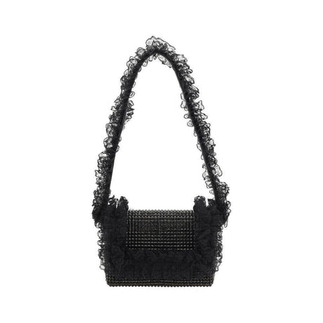 Self-Portrait Crystal Lace Shoulder Bag - Hilstor