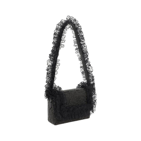 Self-Portrait Crystal Lace Shoulder Bag - Hilstor